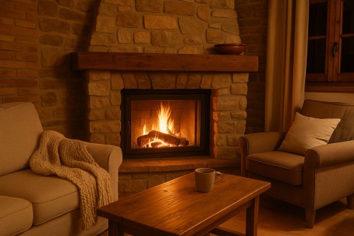 Se acerca el invierno en el Pirineo: el placer de encender la chimenea